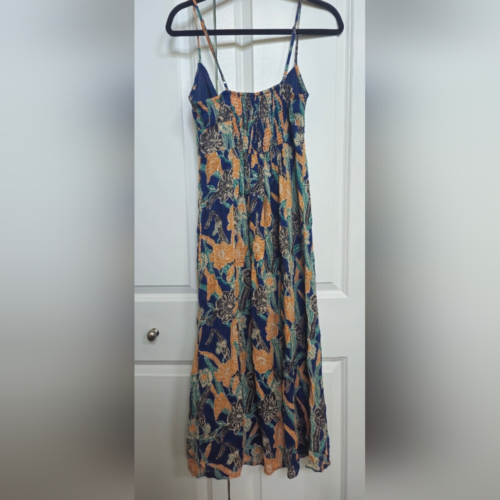 Urban Outfitters Blue and Orange Floral Dress